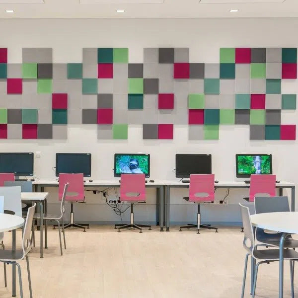 PIXEL S Soft Acoustic Wall Panels feature wall | DecorMania UK